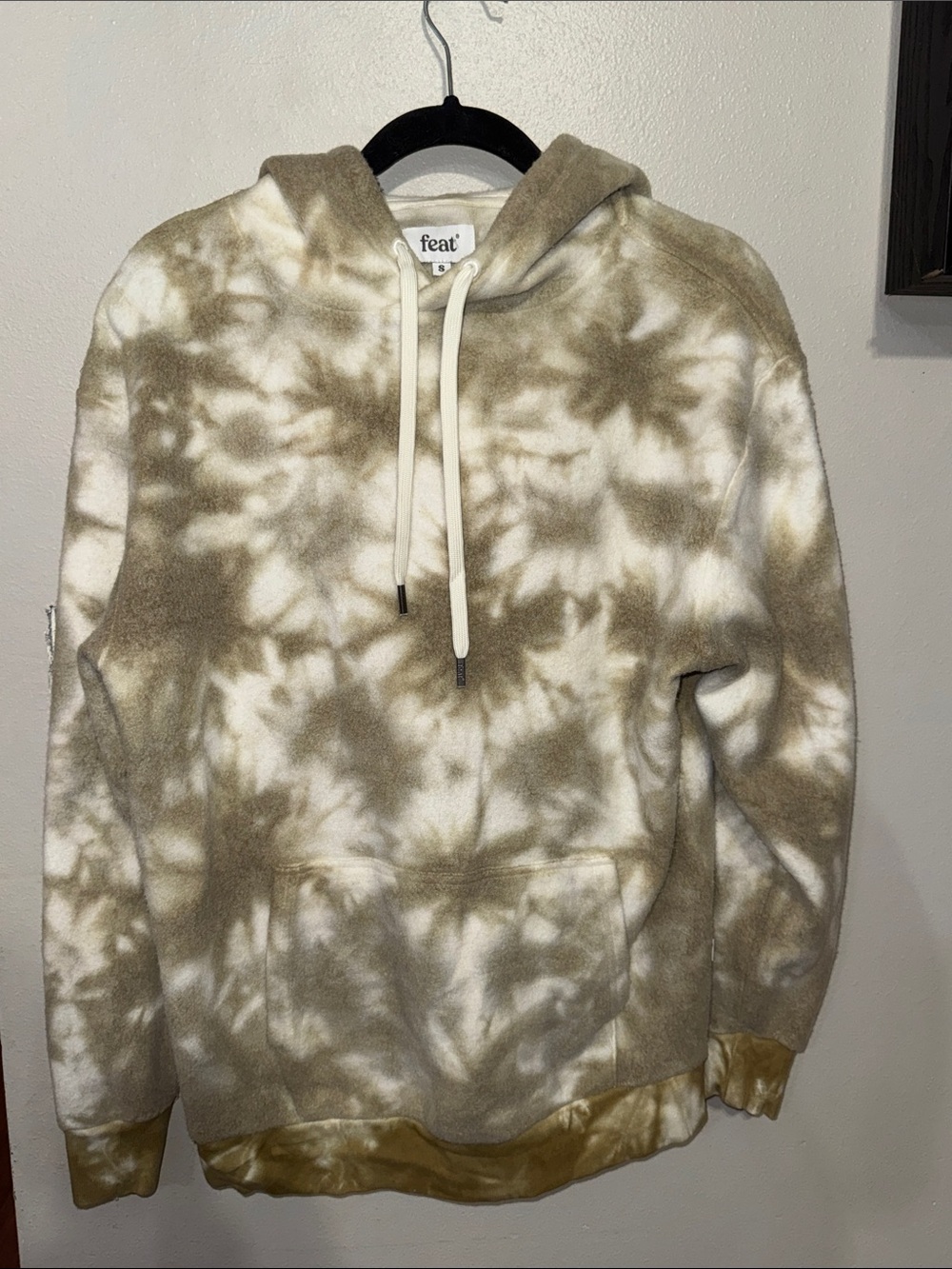 Feat Tie-Dye Hoodie Sweatshirt Latte Marble